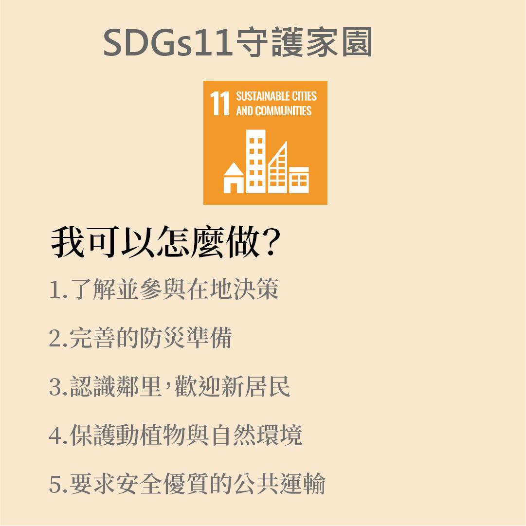 SDGs 11 . Sustainable Cities And Communities 永續城鄉