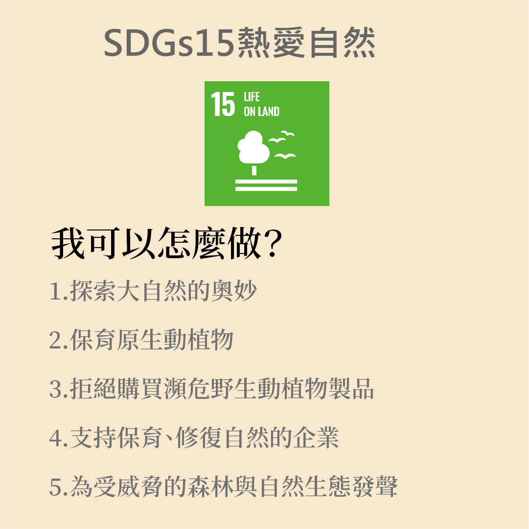 SDGs 15 . Life On Land 保育陸域生態
